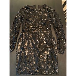 Black Sequin Dress